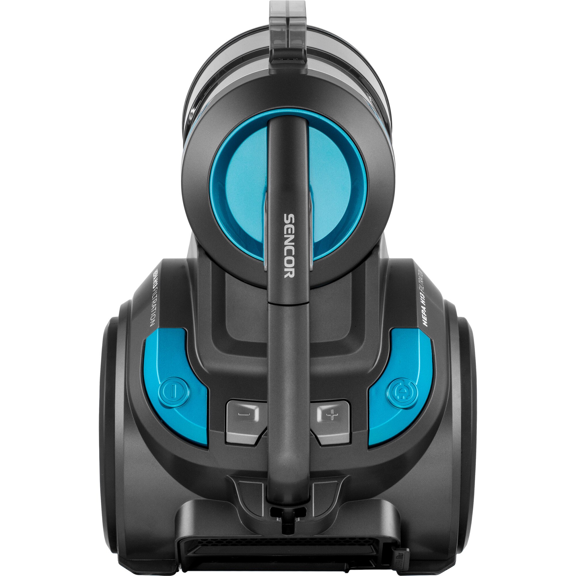 Aspirator SVC 1086TQ EcoPower, Sencor, Fara sac de praf, 700 W, recipient praf de 3.5 litri, Albastru/Negru