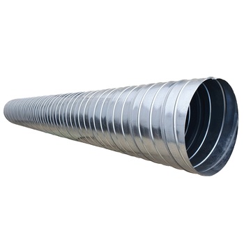 Tubulatura ventilatie tip spiro, diametru 1250 mm, lungime 3 metri, tabla zincata, argintie Tubulatura ventilatie tip spiro, diametru 1250 mm, lungime 3 metri, tabla zincata, argintie