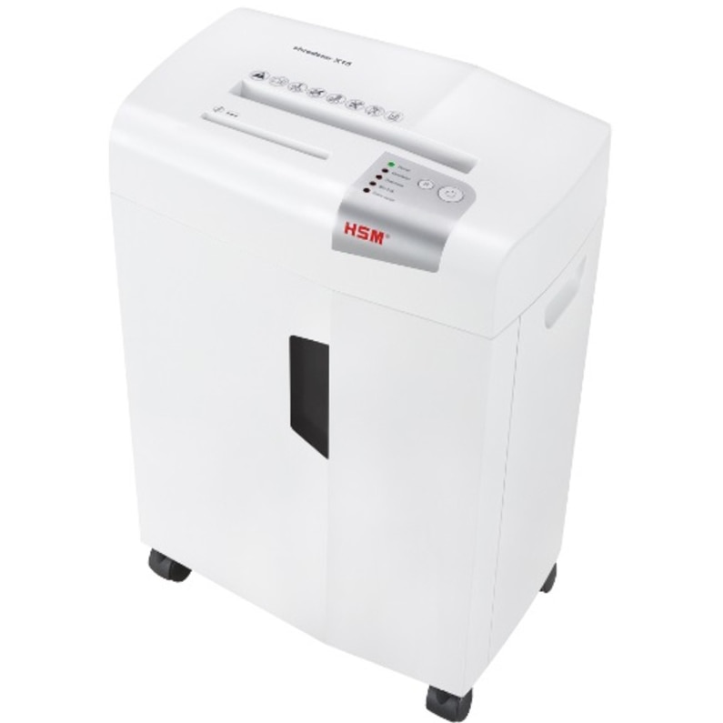 Distrugator documente HSM ShredStar X15, Nivel securitate P4 26 Litri, Capacitate taiere 15 coli