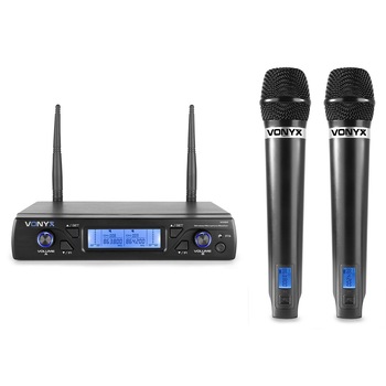 Set 2 microfoane fara fir Vonyx WM62 Set 2 microfoane fara fir Vonyx WM62