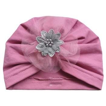 Fes Mic Pitic C188 din tricot in doua culori, Rose Fes Mic Pitic C188 din tricot in doua culori, Rose