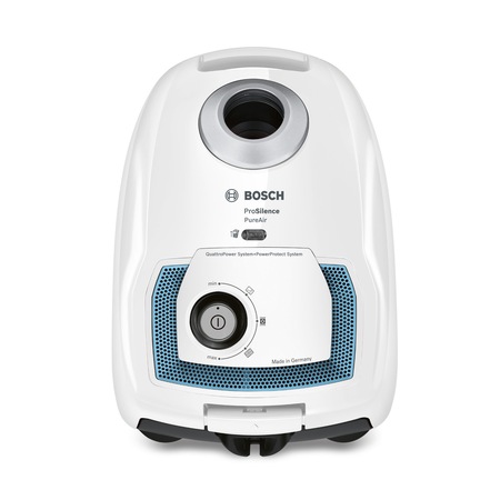 Aspirator cu sac Bosch BGL4SIL69W, 700W, 4 L, SilenceSound System, tub telescopic din metal, Alb