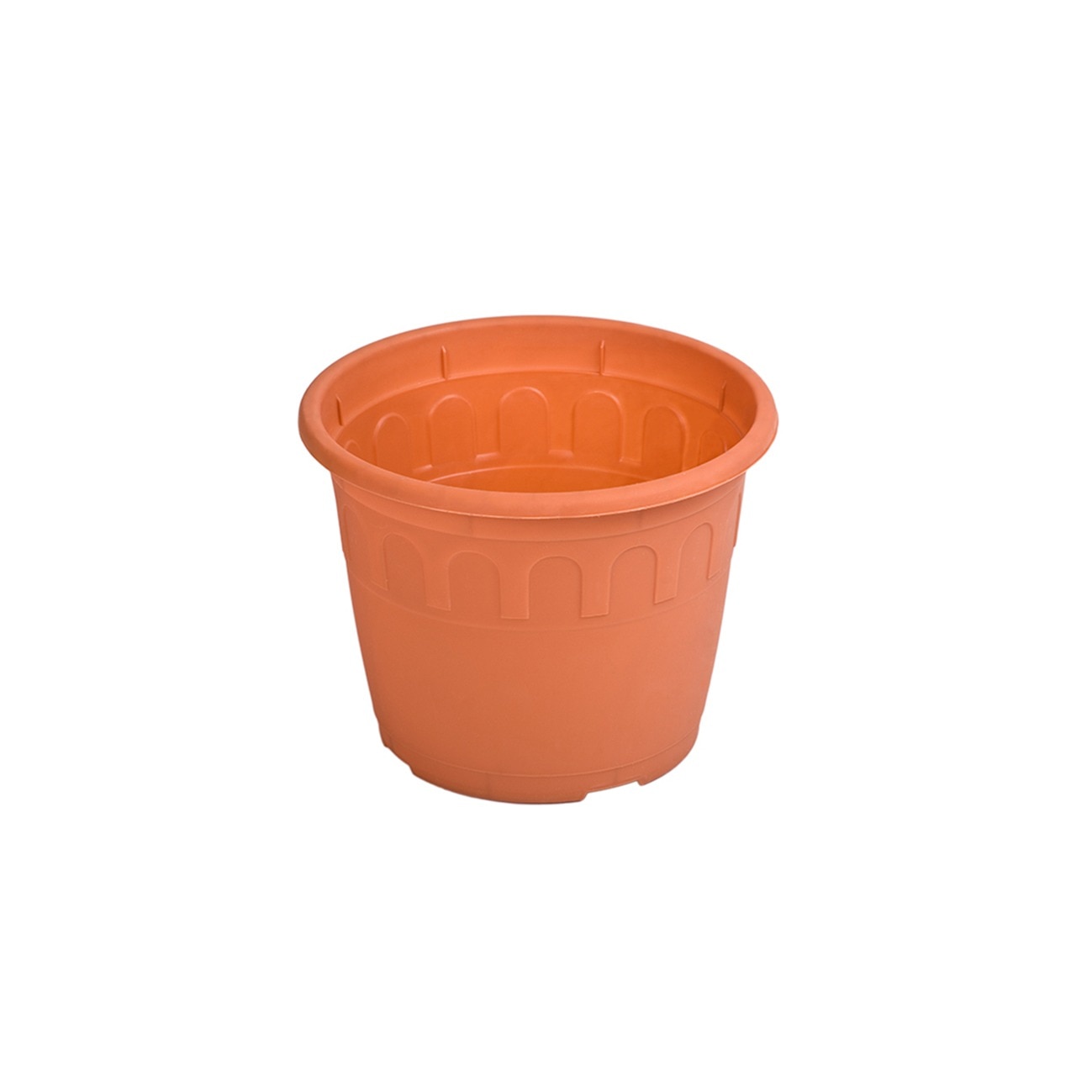 Ghiveci Hera diametru 18 cm, maro teracota