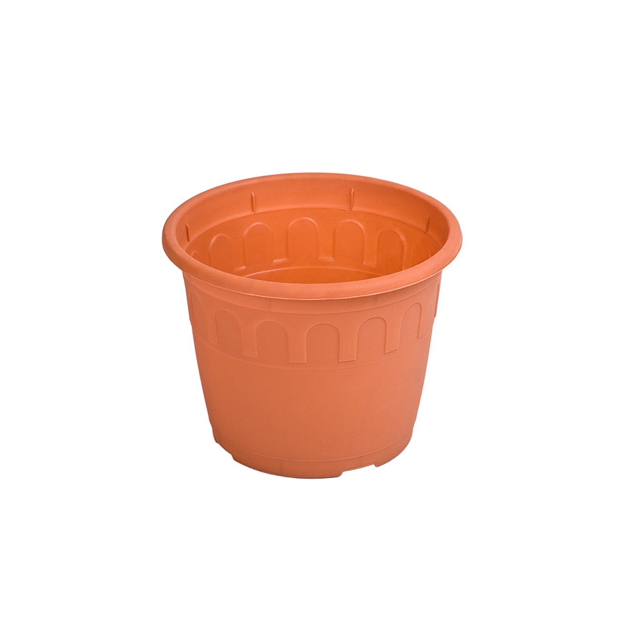 Ghiveci Hera diametru 28 cm, maro teracota