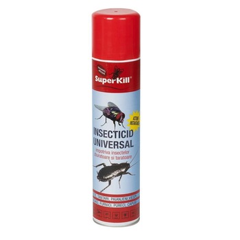 Spray Insecticid universal SuperKill impotriva insectelor 400ml Spray Insecticid universal SuperKill impotriva insectelor 400ml