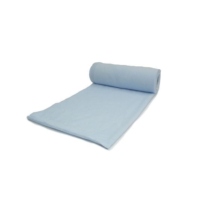 Tricotaje din fleece Polar, gramaj 300 g/mp, Albastru deschis 50 cm x 155 cm