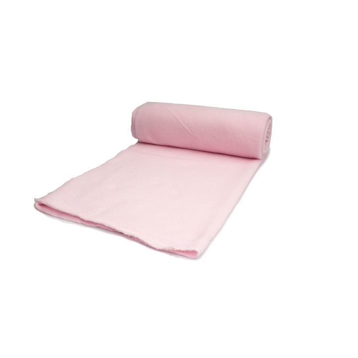 Tricotaje din fleece Polar , gramaj 300 g/mp, Roz deschis 50 cm x 155 cm