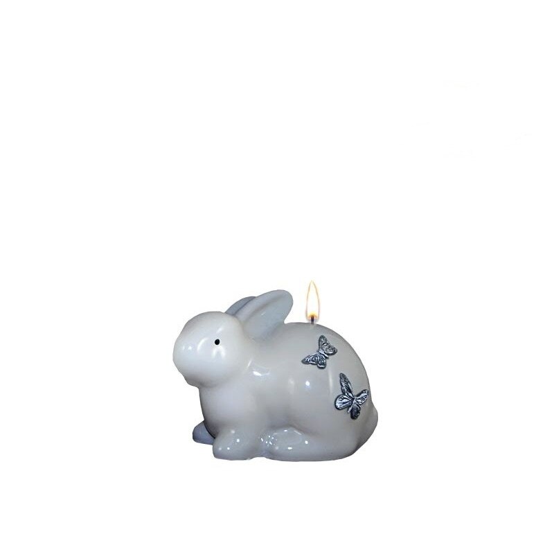 Lumanare iepuras , gri , 10cm , Adpal