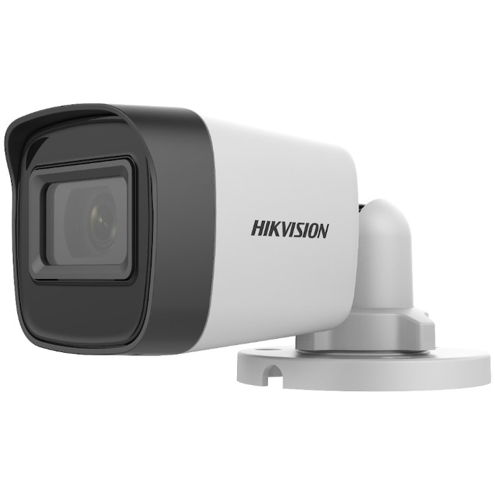Camera de supraveghere Bullet Turbo HD Hikvision DS-2CE16H0T-ITFS 2.8 mm, 5MP, IR 30M, AoC, Microfon