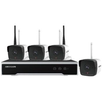 Kit Hikvision NK42W0-1T(WD) 4 camere IP Wi-Fi de 2MP Include 4 camere IP Bullet Wi-Fi, NVR Wi-Fi, HDD 1TB Kit Hikvision NK42W0-1T(WD) 4 camere IP Wi-Fi de 2MP Include 4 camere IP Bullet Wi-Fi, NVR Wi-Fi, HDD 1TB