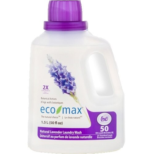 Detergent concentrat rufe cu lavanda, Ecomax, 1.5 L (50 spalari)