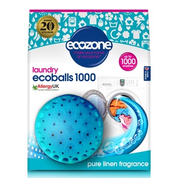 Bile ecoballs pentru spalarea rufelor, cu parfum de in, 1000 spalari, Ecozone Bile ecoballs pentru spalarea rufelor, cu parfum de in, 1000 spalari, Ecozone