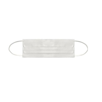 Masca de protectie reutilizabila din 100% bumbac, Alb Masca de protectie reutilizabila din 100% bumbac, Alb