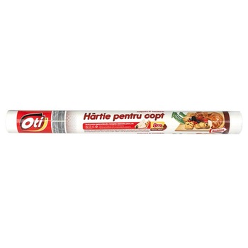 Hartie pentru Copt Oti, 38cm x 8m, Culoare Alba, Pergament pentru Tavi, Hartii Cerate pentru Copt, Uz Casnic Hartie pentru Copt Oti, 38cm x 8m, Culoare Alba, Pergament pentru Tavi, Hartii Cerate pentru Copt, Uz Casnic