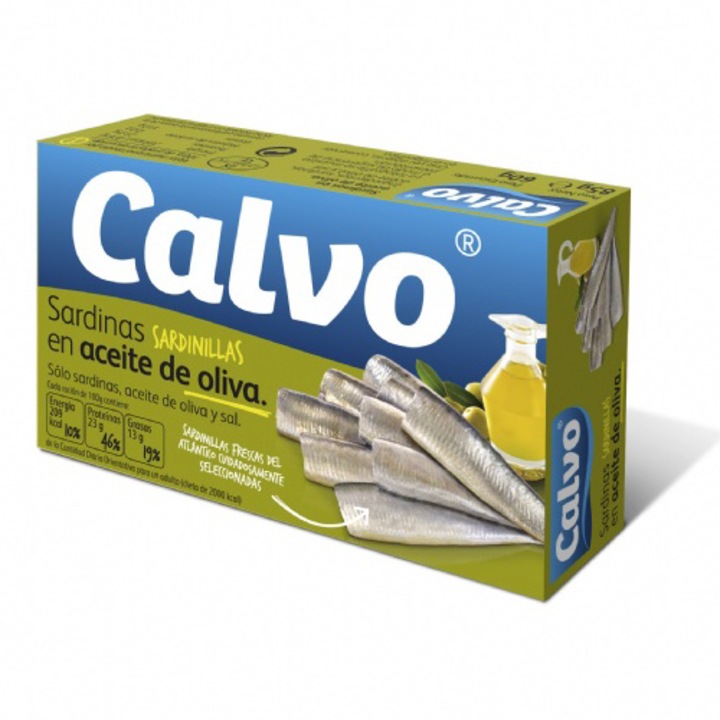 Sardine in ulei de masline Calvo, 120g