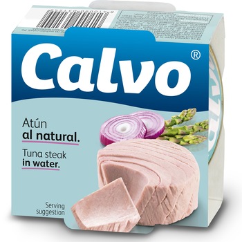 Ton in sos natur bucati Calvo, 160g Ton in sos natur bucati Calvo, 160g