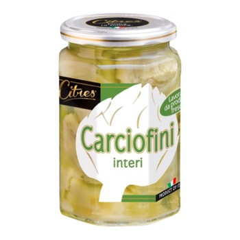 Anghinare intregi in ulei de floarea soarelui Citres, 290g Anghinare intregi in ulei de floarea soarelui Citres, 290g