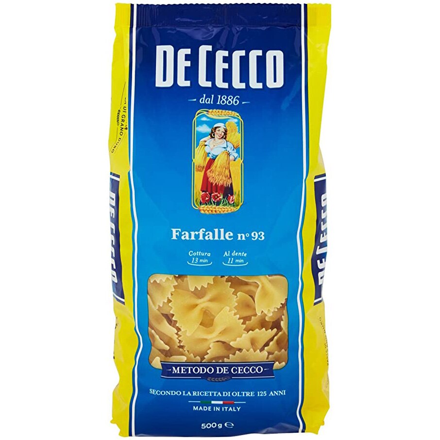 Paste farfalle De Cecco, 500g
