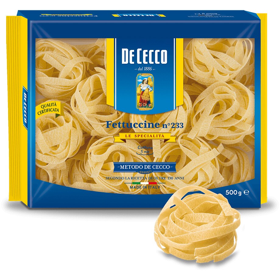 Paste nidi semola fettuccine De Cecco, 500g