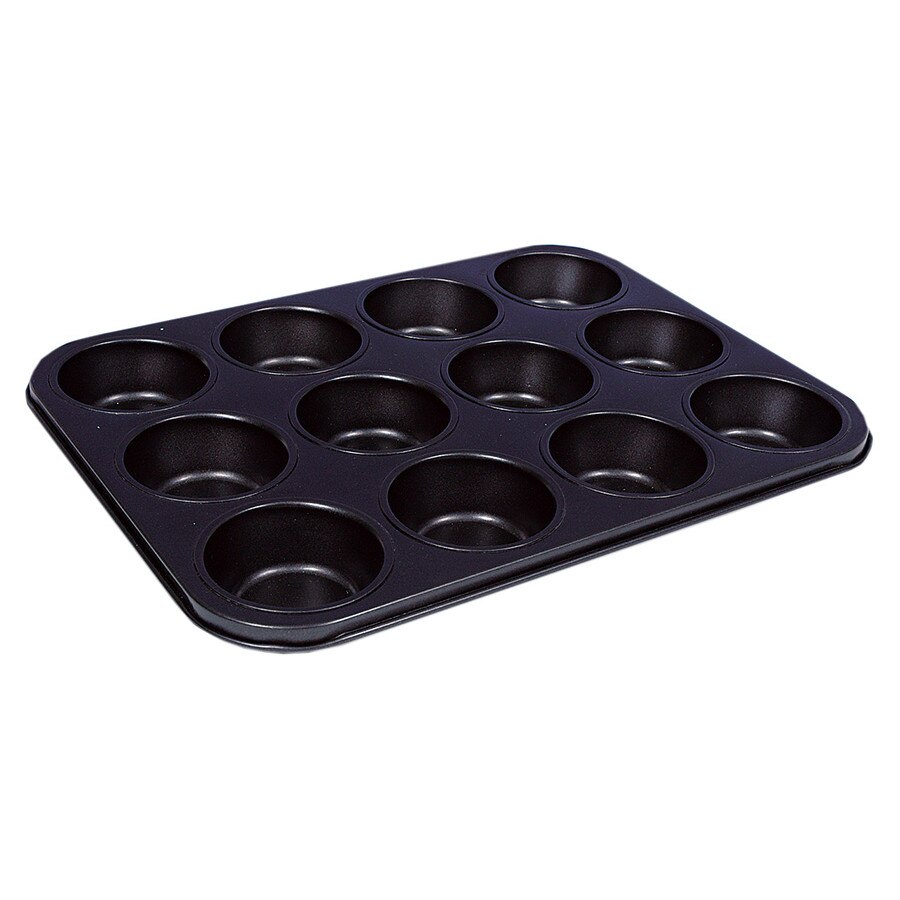 Tava copt 12buc muffin din otel, antiaderenta, 35x26x3cm