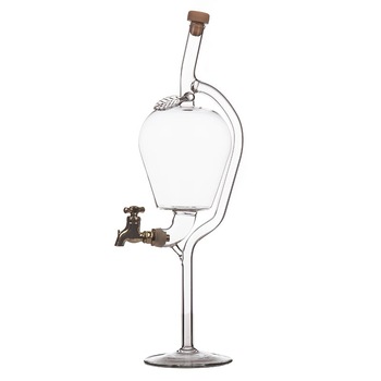Decantor dozator sticla forma mar cu robinet si capacitate 500 ml Decantor dozator sticla forma mar cu robinet si capacitate 500 ml