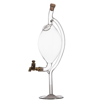 Decantor dozator forma pruna cu robinet 500 ml Decantor dozator forma pruna cu robinet 500 ml