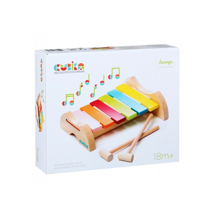 Színes fa xilofon
