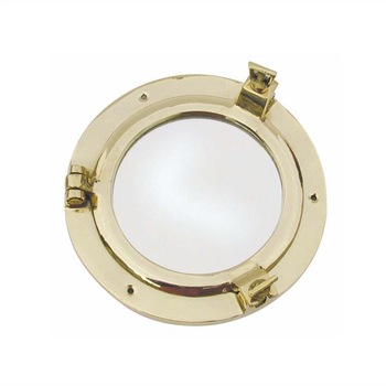 Oglinda marina Sea Club,rama din alama tip hublou, Ø: 14.5cm Oglinda marina Sea Club,rama din alama tip hublou, Ø: 14.5cm