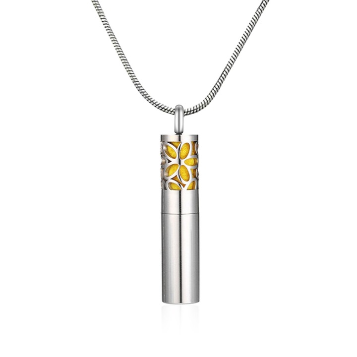 Zioda smart essentials Flower Aromaterápiás nyaklánc, diffúzor típusú, illóolajokhoz, ezüst