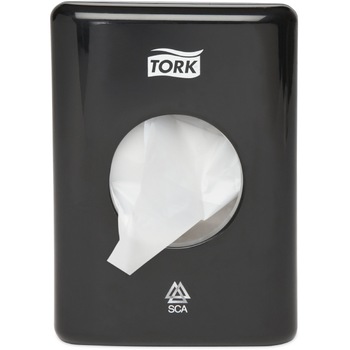 Dozator Tork, pentru pungute igienice, B5, 566008, culoare negru Dozator Tork, pentru pungute igienice, B5, 566008, culoare negru
