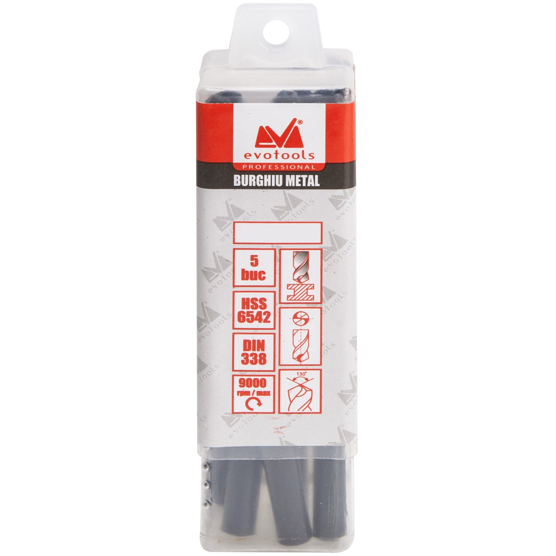 Set 5 Burghie Metal HSS 6542 EvoTools, 12mm x 151mm