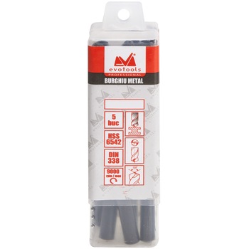 Set 5 Burghie Metal HSS 6542 EvoTools, 12mm x 151mm Set 5 Burghie Metal HSS 6542 EvoTools, 12mm x 151mm