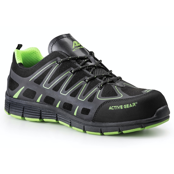 Работни обувки A-SPRINT Ниски Черно - Зелени размер 39 S3 SRC ESD