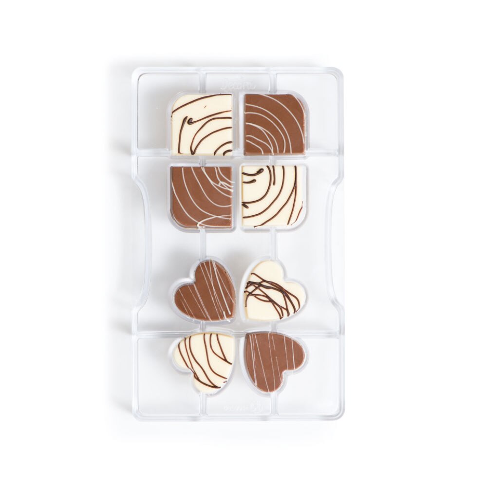 Forma din policarbonat pentru ciocolata four-leaves-clover 200x120x22 mm Decora