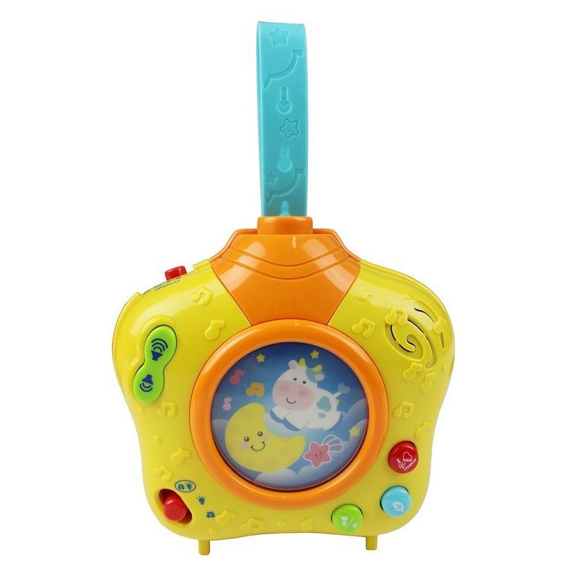 Proiector bebe muzical atasabil la patut Smily Play Dreams