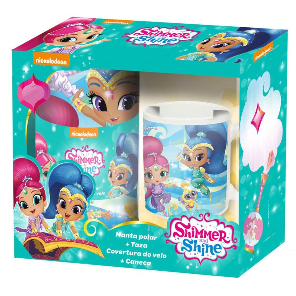 Set Shimmer&Shine, patura 150x100 cm+cana 200 ml