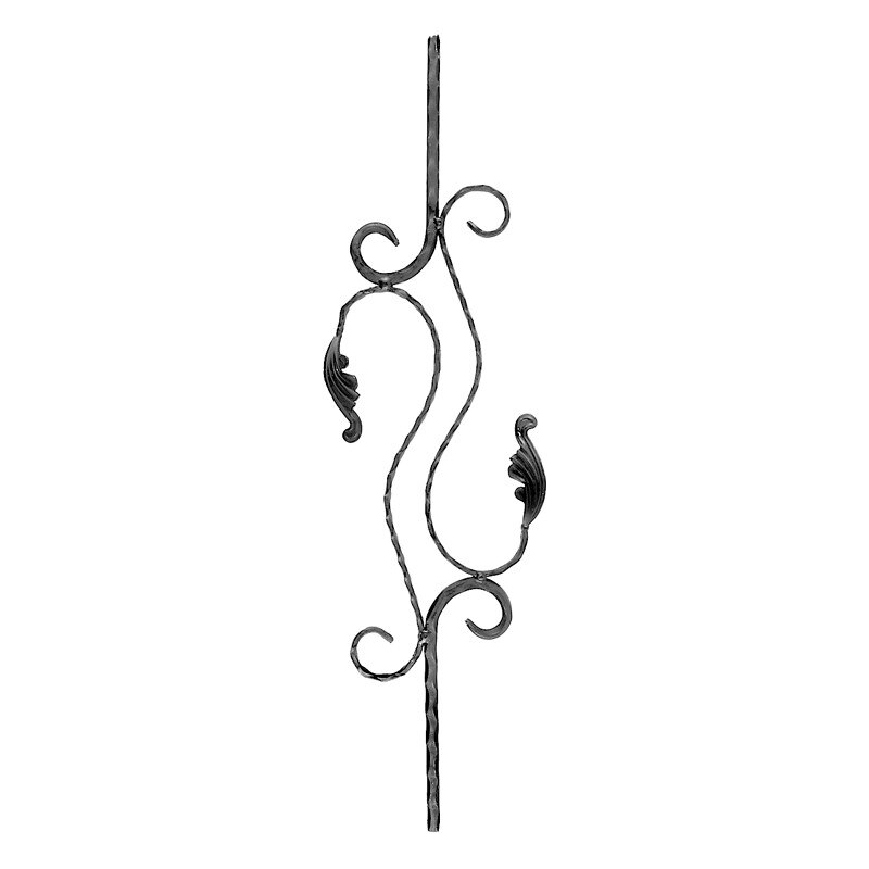 Panou decorativ 800x220mm, PN 020, confectionat din otel patrat amprentat 12x12mm