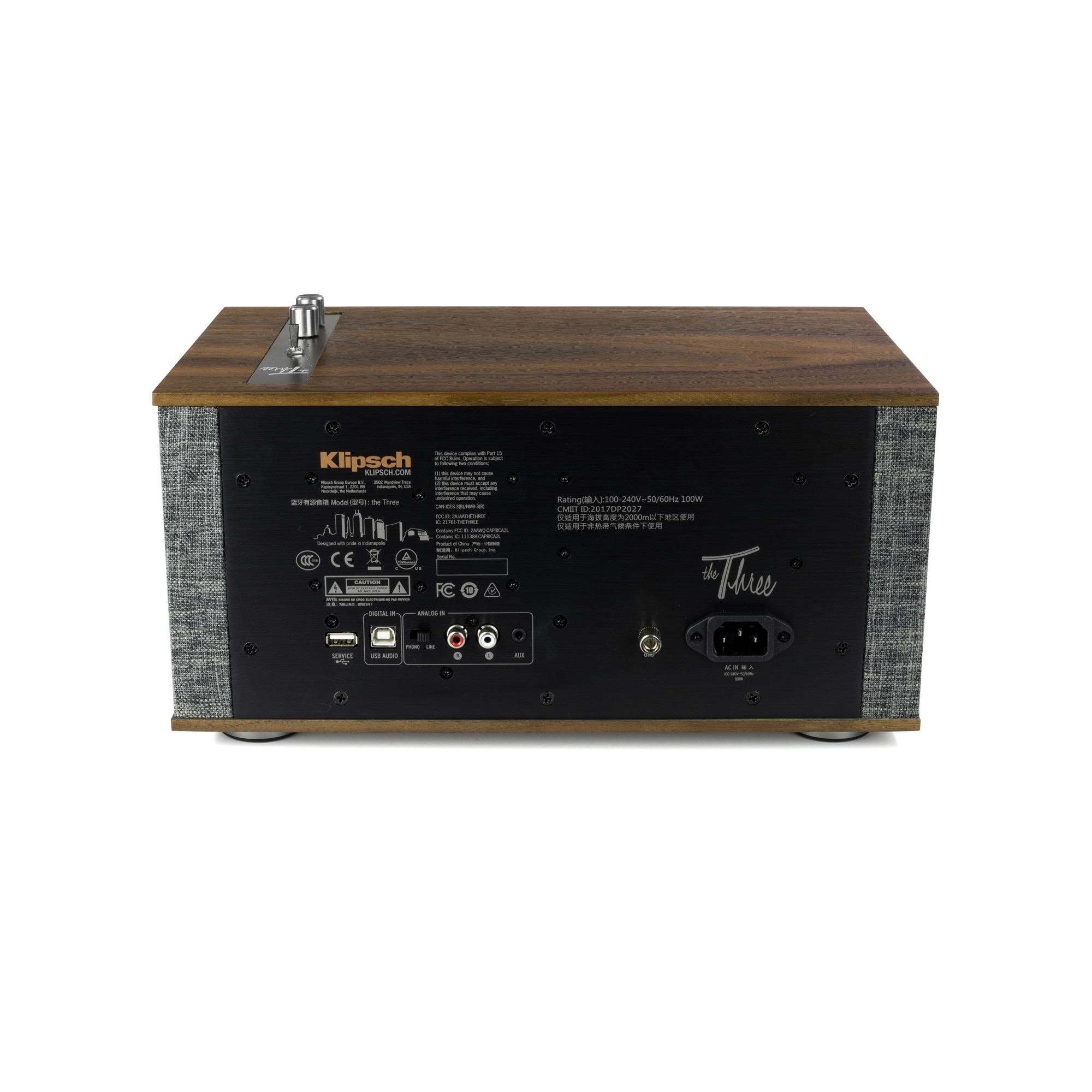 Boxa Wireless Klipsch The Three II Walnut, Maro