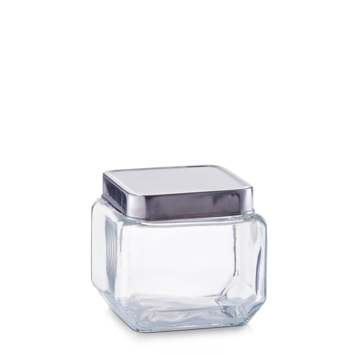 Borcan din sticla,cu capac din inox,transparent/argintiu,700 ml.Zeller