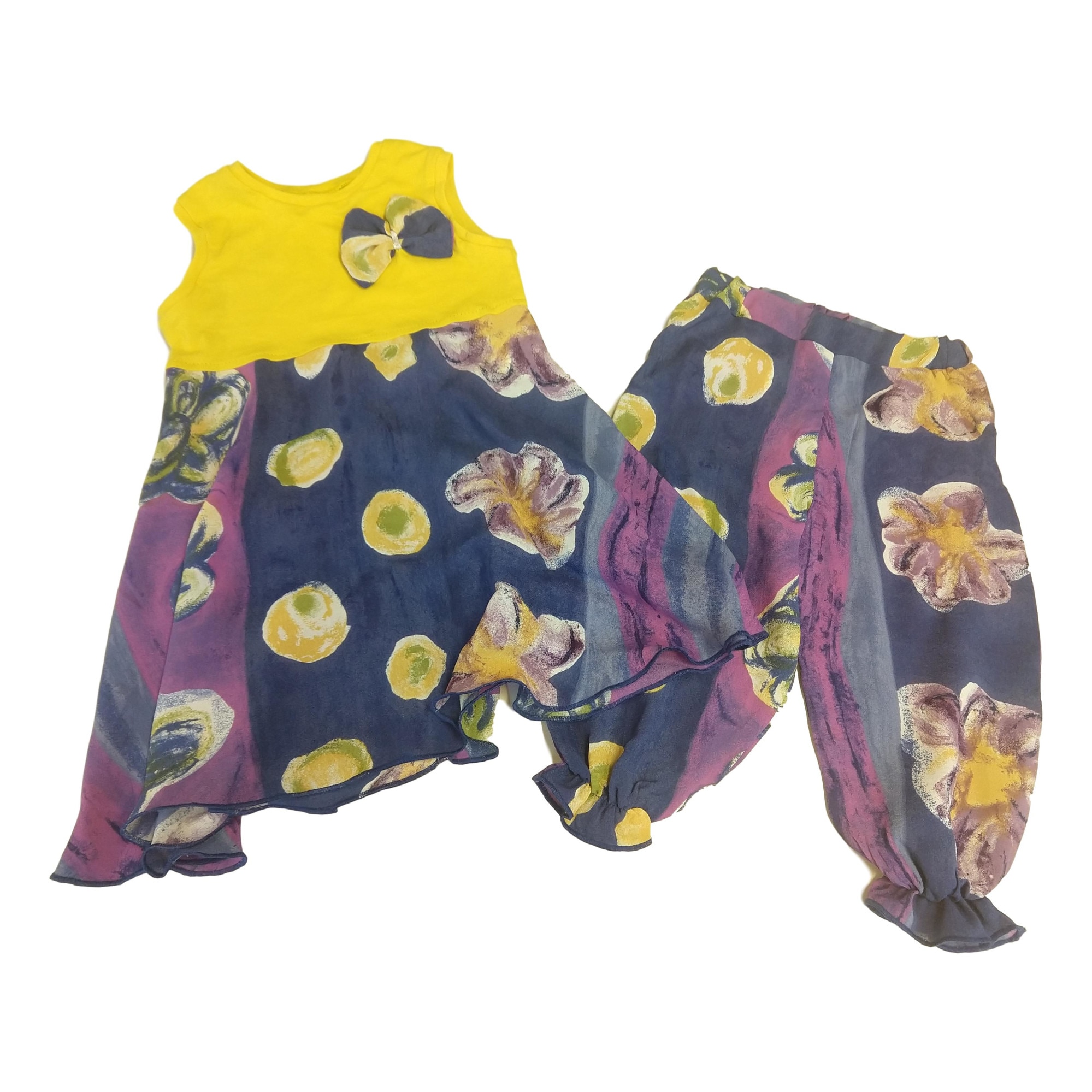 Set Pantaloni si Rochita, Spero Designs, Imprimeu floral