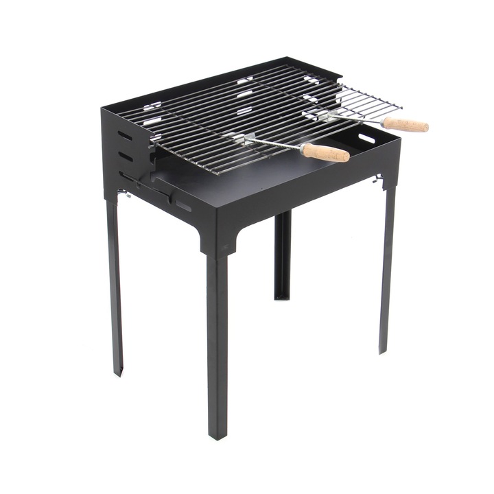 Gratar pentru gradina, cu carbuni, STYLE, demontabil,fabricat din metal,55x37x72