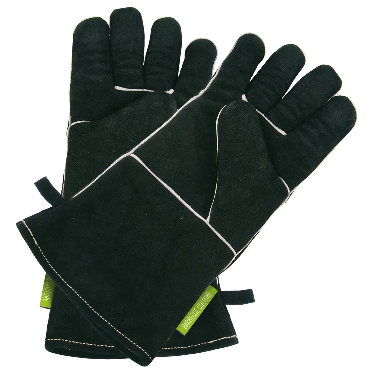 Set 2 manusi piele, Outdoorchef, 36 x 15 cm, negru