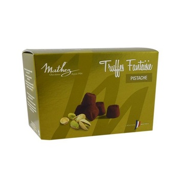 Trufe din ciocolata cu Fistic Mathez Fantaisie 250g Trufe din ciocolata cu Fistic Mathez Fantaisie 250g