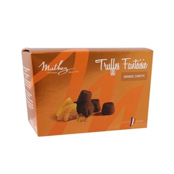 Trufe din ciocolata cu portocale Mathez Fantaisie 250g Trufe din ciocolata cu portocale Mathez Fantaisie 250g