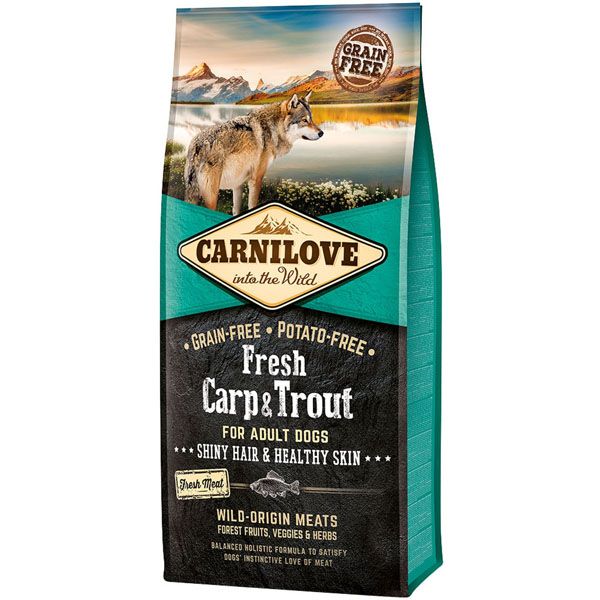 Hrana uscata pentru pisici Carnilove Fresh Crap si Pastrav , 2 kg