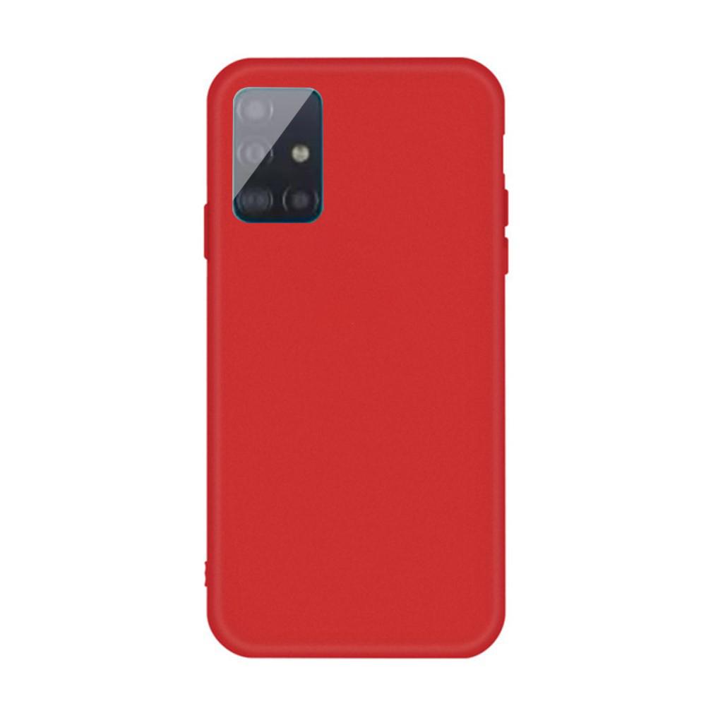 Husa silicon Samsung Galaxy A71 Matte, Antisoc, TPU, Viceversa Rosu