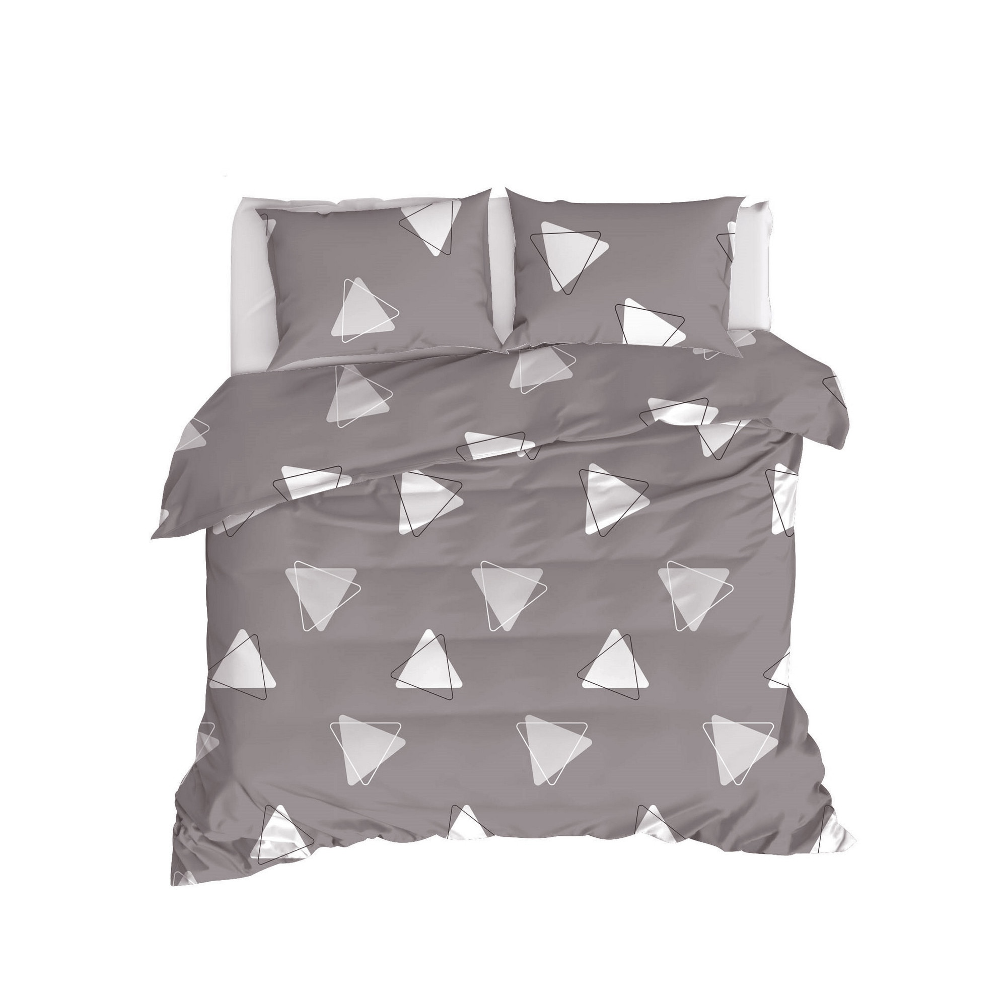 Lenjerie de pat pentru 2 persoane, 4 piese, Enlora home, Bubu ,240x260 ,100% bumbac ranforce