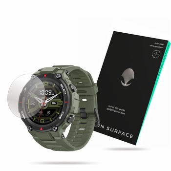 Folie Alien Surface, Xiaomi Amazfit T-Rex, protectie ecran 1+2 Rezerve Folie Alien Surface, Xiaomi Amazfit T-Rex, protectie ecran 1+2 Rezerve