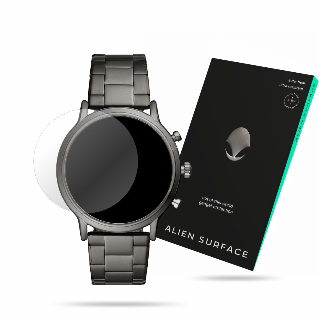 Folie Alien Surface, Fossil The Carlyle HR Gen.5 Commuter, protectie ecran 1+2 Rezerve
