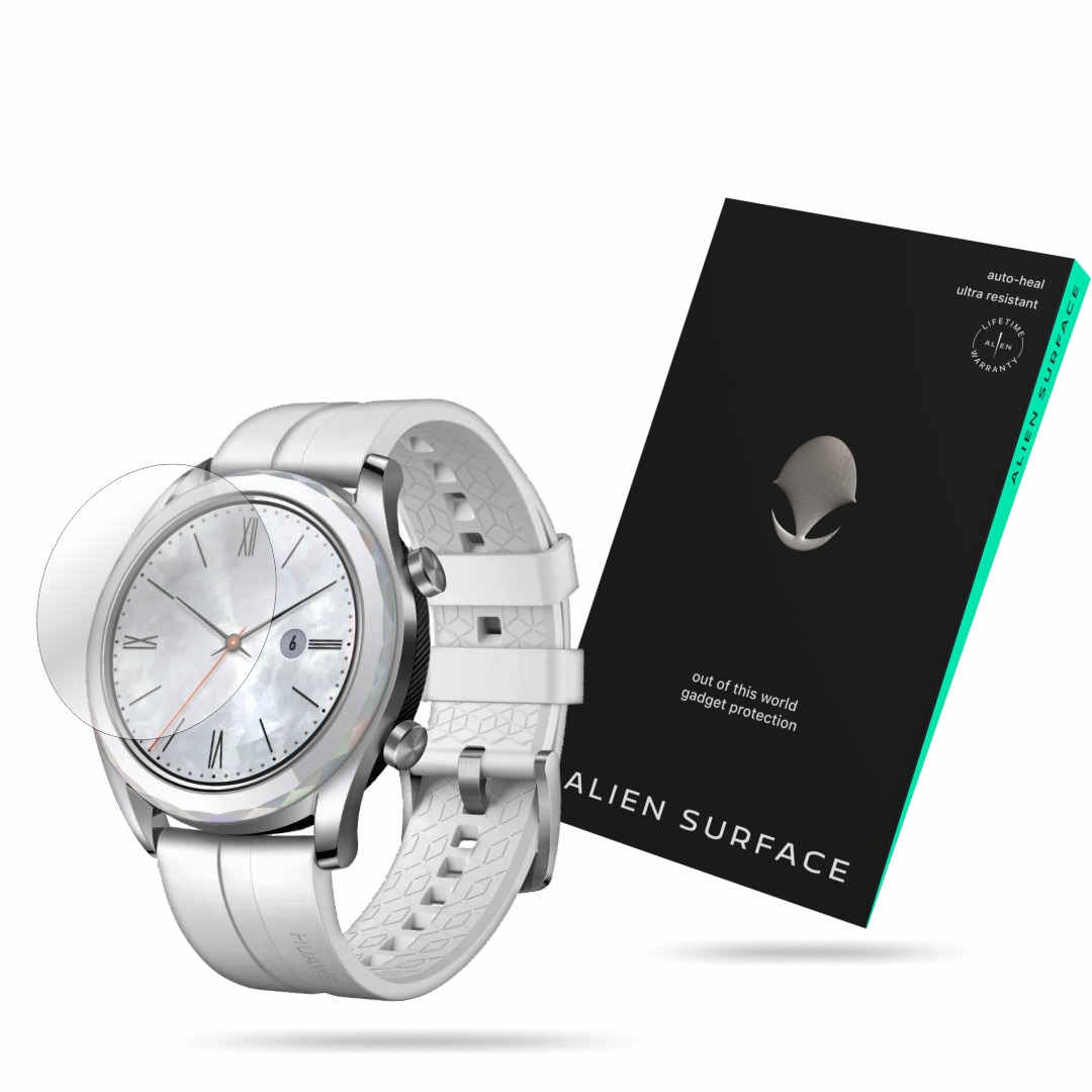Folie Alien Surface, Huawei Watch GT 42mm Elegant Edition, protectie ecran 1+2 Rezerve